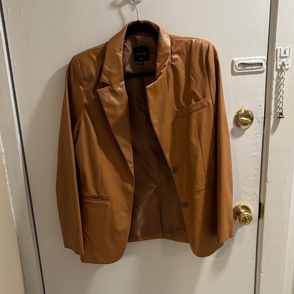 Love Tree Tan Lined Jacket